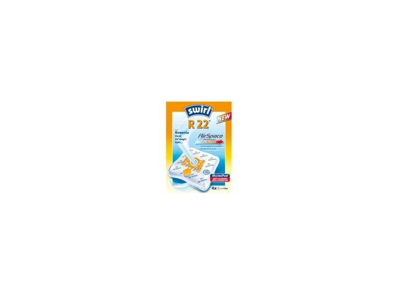 Swirl Sacchetti Per Aspirapolvere R 22 MP Plus AirSpace - Confezione Da 12 (3x4) Con Filtri Anti-Allergeni