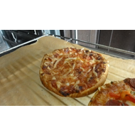 Pizzaburger-salami