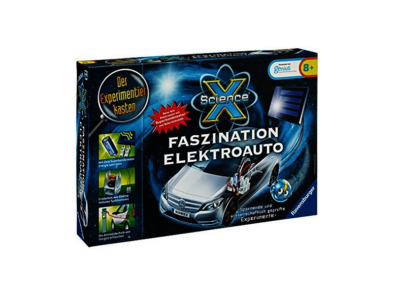 ital.Version Ravensburger  Experimentierkasten Solar Auto ScienceX Elekroauto 