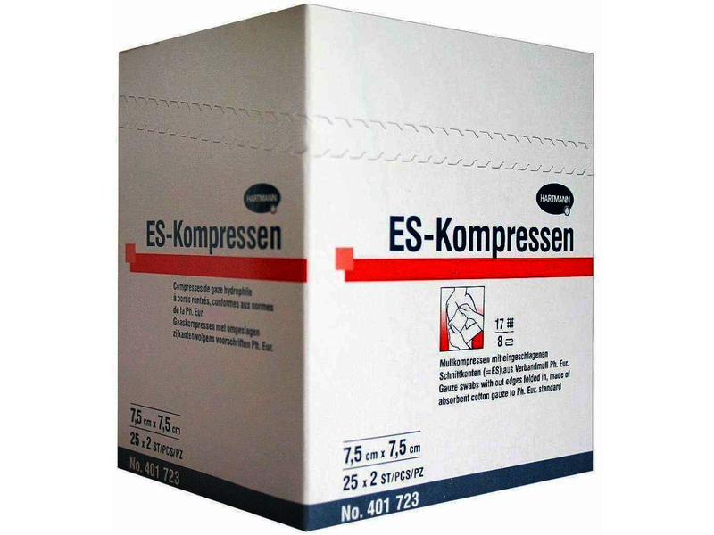 Hartmann HydroClean Kompressen 7,5x7,5 Cm Steril – 10 Stück, Für Chronische Wunden, Mit PHMB