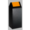 Brabantia-wertstoffsammelgeraet-wsg-55-s-korpus-antik-silber-einwurfklappe-gelb-60-l