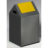 Brabantia-wertstoffsammelgeraet-wsg-40-s-korpus-silber-einwurfklappe-gelb-43-l