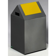 Brabantia-wertstoffsammelgeraet-wsg-40-s-korpus-silber-einwurfklappe-gelb-43-l