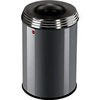 Hailo-papierkorb-profiline-safe-pro-l-30-liter-silber