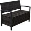 Garden-pleasure-ferrara-polyrattan-2-sitzer-dunkelgrau