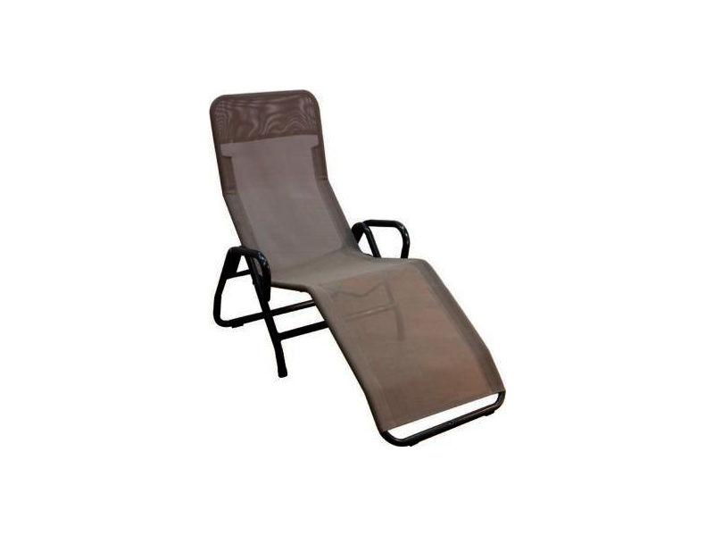 MFG 2603309 Bäderliege Pool 3, 139 x 72 x 118 cm, Stahlrohrgestell grau