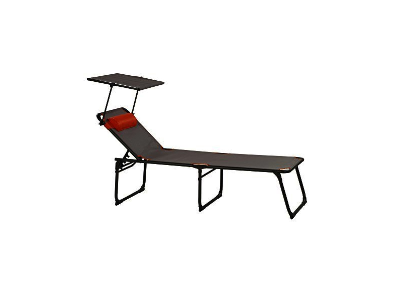 Portal Gartenliege KEVIN XXL - grau - faltbar - 200 cm - Preise und