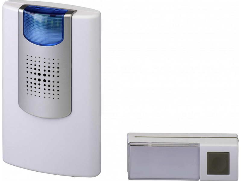 Heidemann Funkgong-Set Radix Weiss - 75m Reichweite, 3 Melodien