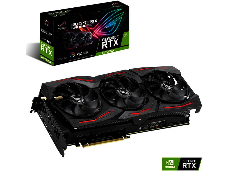 ASUS GeForce RTX 2070 Super STRIX GAMING OC 8GB ROG-STRIX-RTX2070S-O8G ...