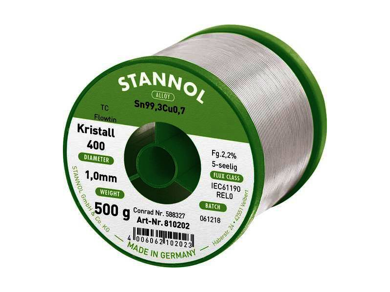 Soldeer: Stannol Soldeertin 250 gram 1.0 mm vak nr. 506