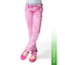 Maedchen-jeans-pink