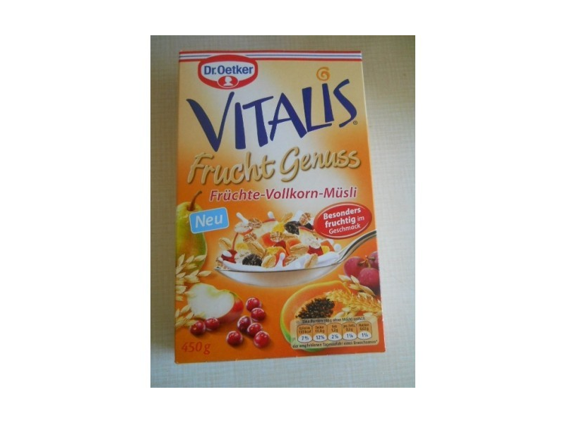 Vitalis Frucht Genuss Früchte-Vollkorn-Müsli mit Rosinen Testberichte ...