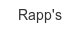 Rapp's rapp-s