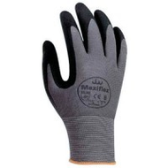 Handschuhe-grau-nylon