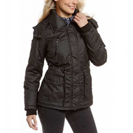 Damen-jacke-schwarz-polyester