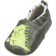 Playshoes-leder-slipper-dino