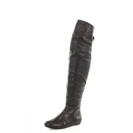 Overknee-stiefel-schwarz-leder