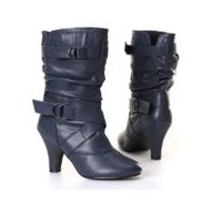 Damen-stiefel-blau-leder