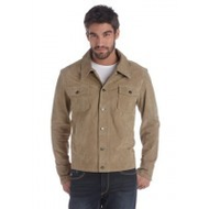 Lederjacke-beige