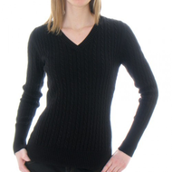 Damen-pullover-schwarz-stretch
