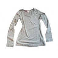 Damen-basic-shirt-melange