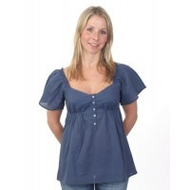 Damen-top-blau