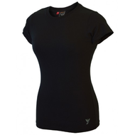 Damen-t-shirt-schwarz-polyester