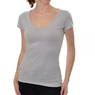 Damen-shirt-beige-kurzarm