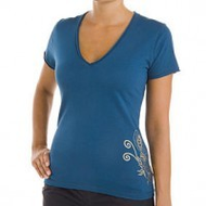 Damen-t-shirt-blau