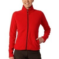 Damen-fleecejacke-rot