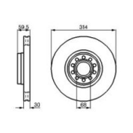 Audi-100-bremsscheibe