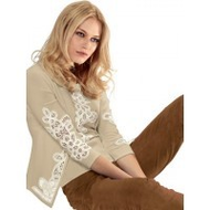 Alba-moda-strickjacke-sand