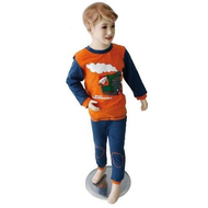 Kinder-schlafanzug-orange