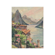 Gandria-tessin-aquarell