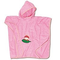 Frottee-poncho-pink