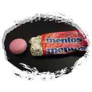 Mentos-erdbeer