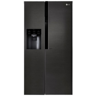 Lg-gsl361icev-front-dark-graphite-eis-und-wasserspender-wassertank-nofrost-eek-a