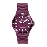 S-oliver-damenuhr-aubergine